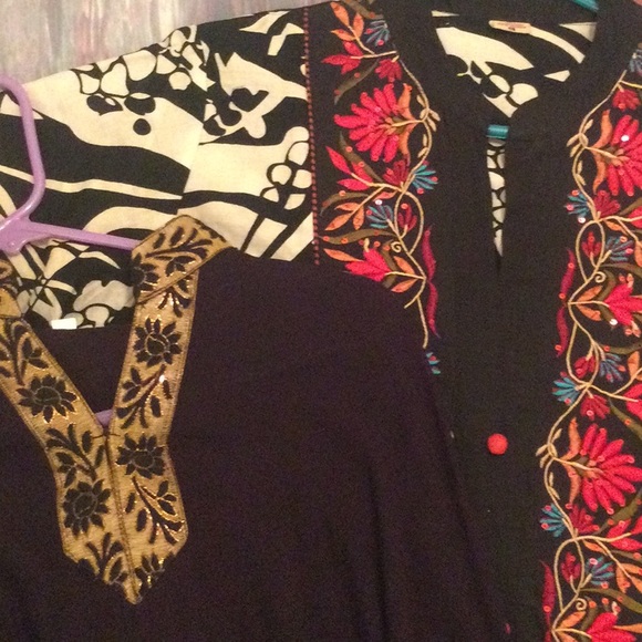 *NWOT* 2 Indian Kurti Kirti Tunics - Picture 6 of 7